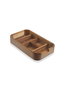 Hermia Organizador de Madera en Madera y Beige